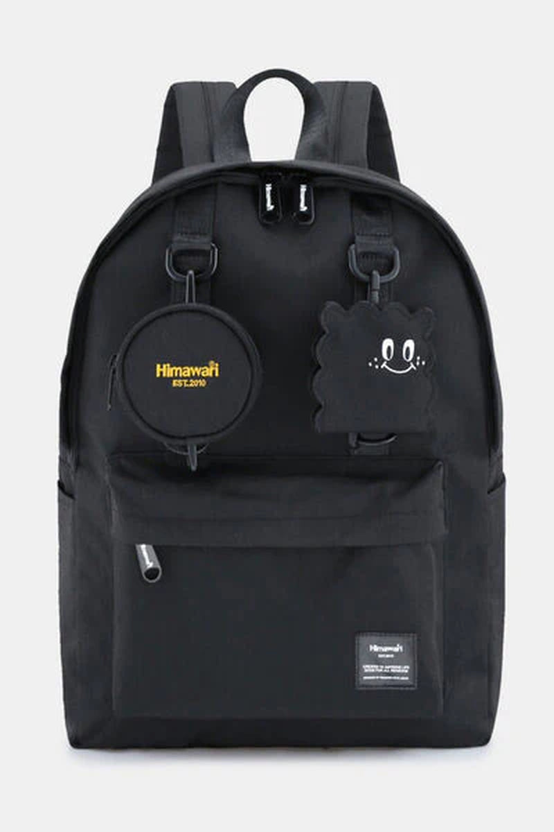 Himawari Waterproof Canvas Backpack with Detachable Coin Purse