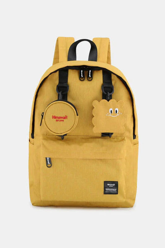 Himawari Waterproof Canvas Backpack with Detachable Coin Purse