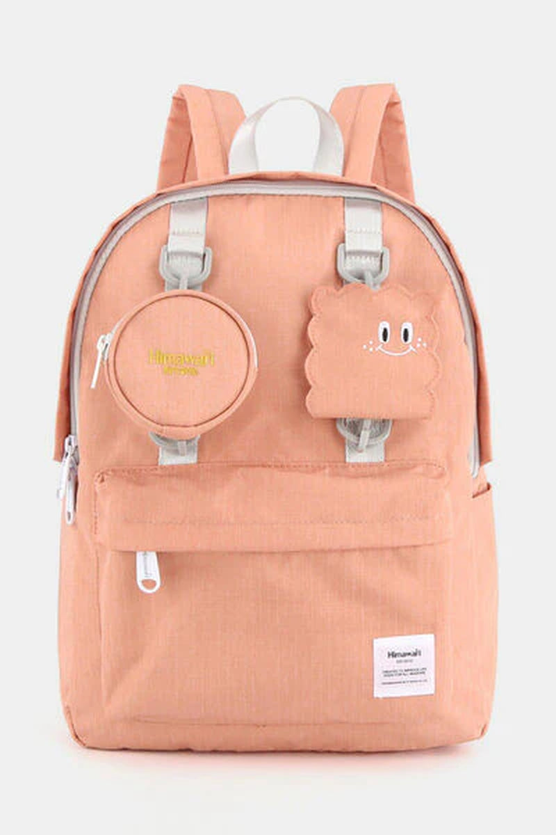 Himawari Waterproof Canvas Backpack with Detachable Coin Purse