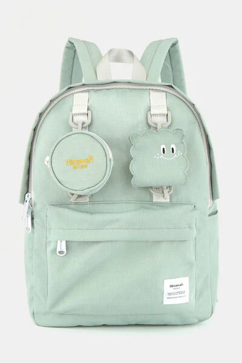 Himawari Waterproof Canvas Backpack with Detachable Coin Purse