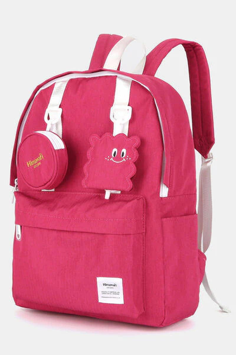 Himawari Waterproof Canvas Backpack with Detachable Coin Purse