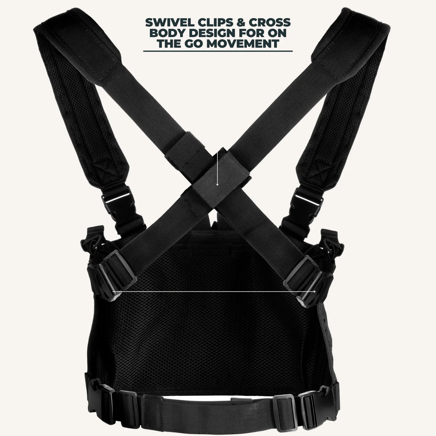 Tactical Chest Rig Vest with Kangaroo Magazine Pouch for Military Recon and Airsoft Activities
