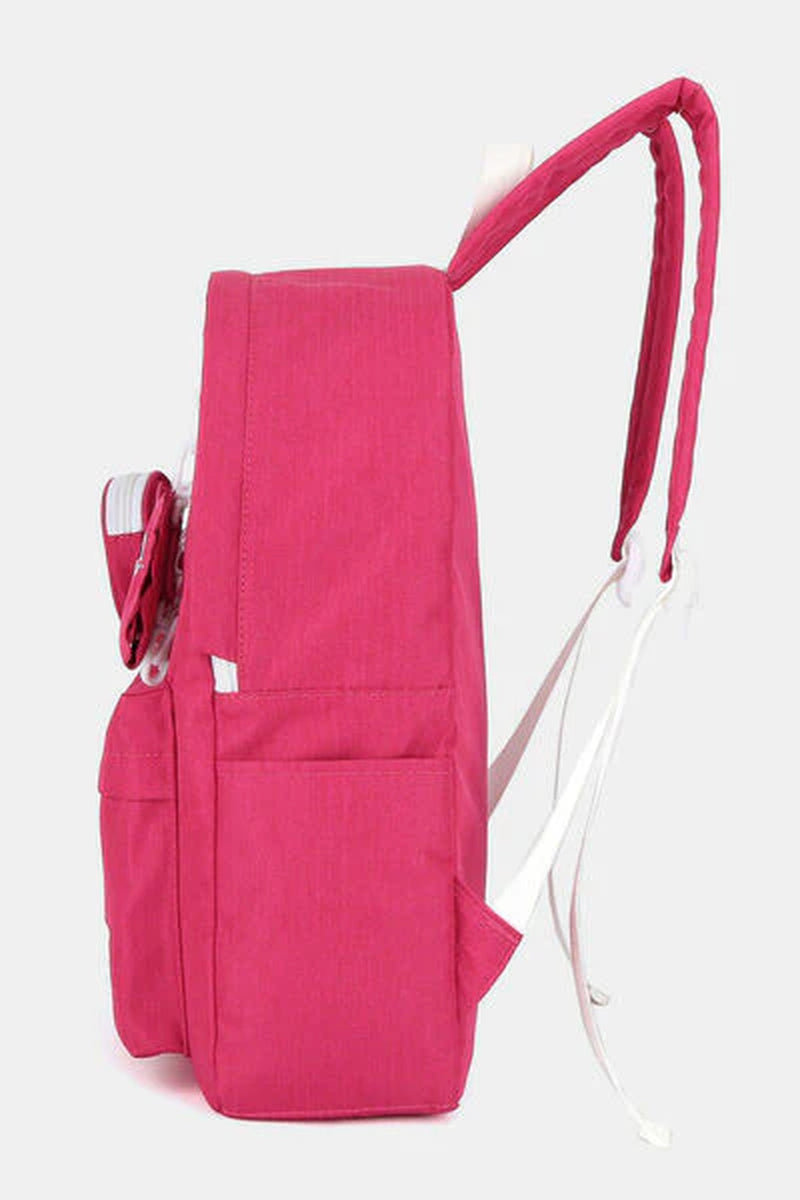 Himawari Waterproof Canvas Backpack with Detachable Coin Purse